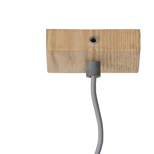Lucide ORIS - Hanglamp - 4xE27 - Licht hout - detail 4